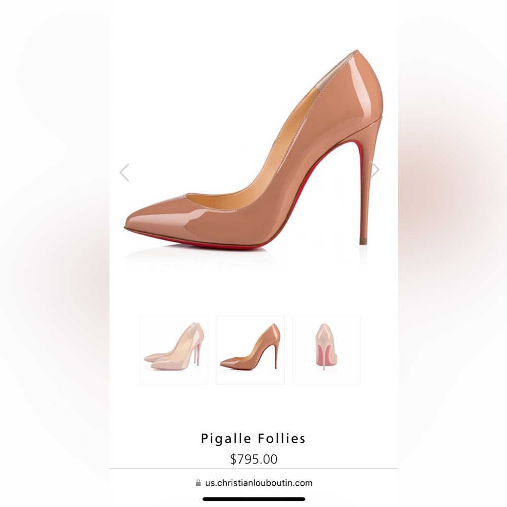 🔥🔥Authentic Christian Louboutin Nude Pigalle Pumps🔥🔥